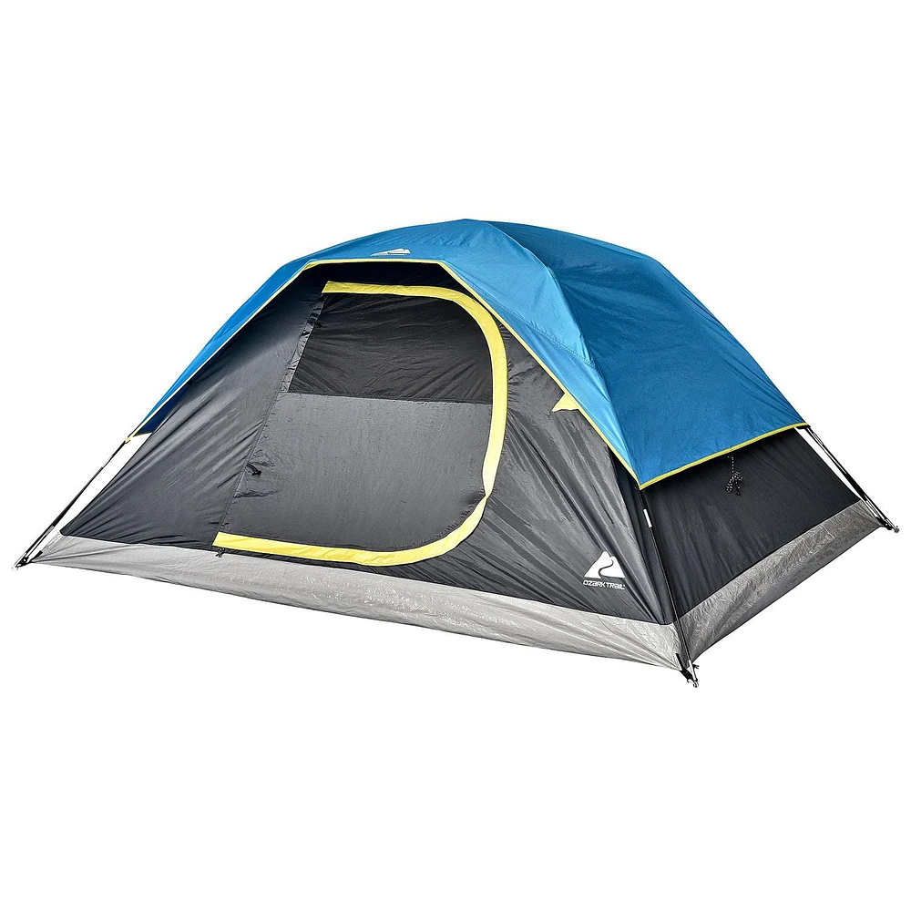 Ozark Trail - 4 Person Dome Tent, 9ft L x7ft W x50in H, blue