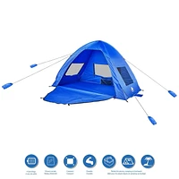 Ozark Trail Pop Up Shelter, 78.7in x 52in x 50in, blue