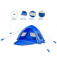 Ozark Trail Pop Up Shelter, 78.7in x 52in x 50in, blue