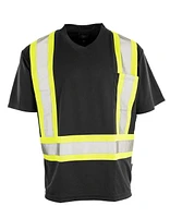 T-shirt de sécurité à manches courtes Forcefield Hi Vis à col en V Taille: M - 2TG