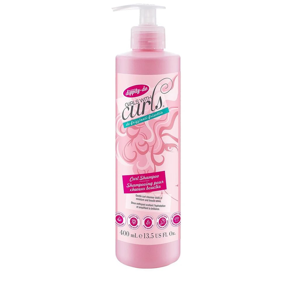 Curl Shampoo – Gently Cleanses, Seals in Moisture and Boosts Shine to Dry, Frizzy and Curly Hair – Colour-Safe & Sulfate-Free with Natural Ingredients, 400ml, Coconut & Shea