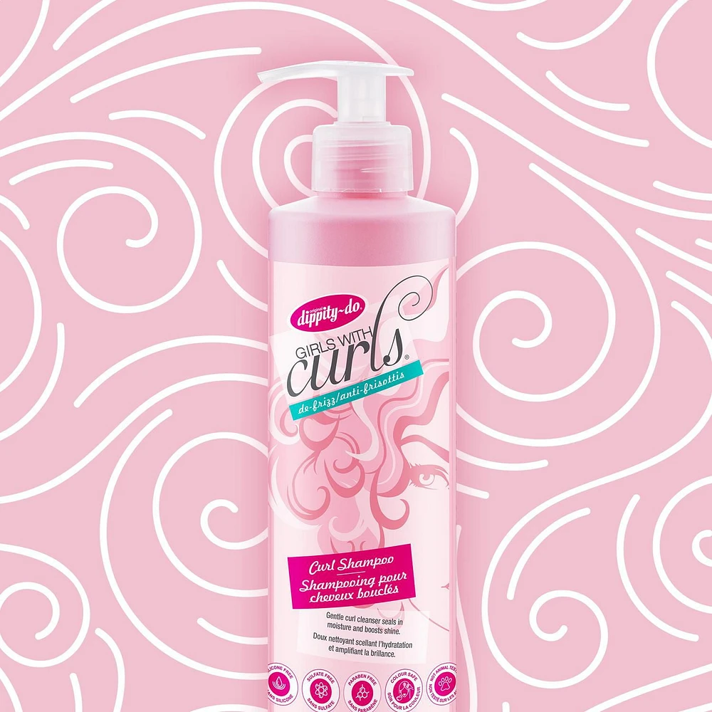 Curl Shampoo – Gently Cleanses, Seals in Moisture and Boosts Shine to Dry, Frizzy and Curly Hair – Colour-Safe & Sulfate-Free with Natural Ingredients, 400ml, Coconut & Shea