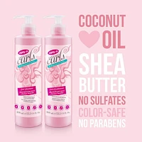 Curl Conditioner – Nourishes, Tames and Softens Dry, Frizzy and Curly Hair – Colour-Safe & Paraben-Free with Natural Ingredients, 400ml, Coconut & Shea