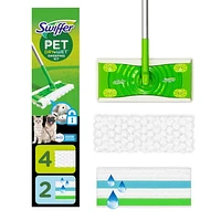 Sweeper Pet Sweep + Mop Broom & Mop Alternative, Dry & Wet Floor Cleaner, Fresh Scent, Cleaning Set, 1KIT