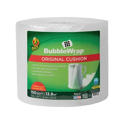 Emballage à bulles original Bubble Wrap  - Clear, 12 in. x 150 ft.