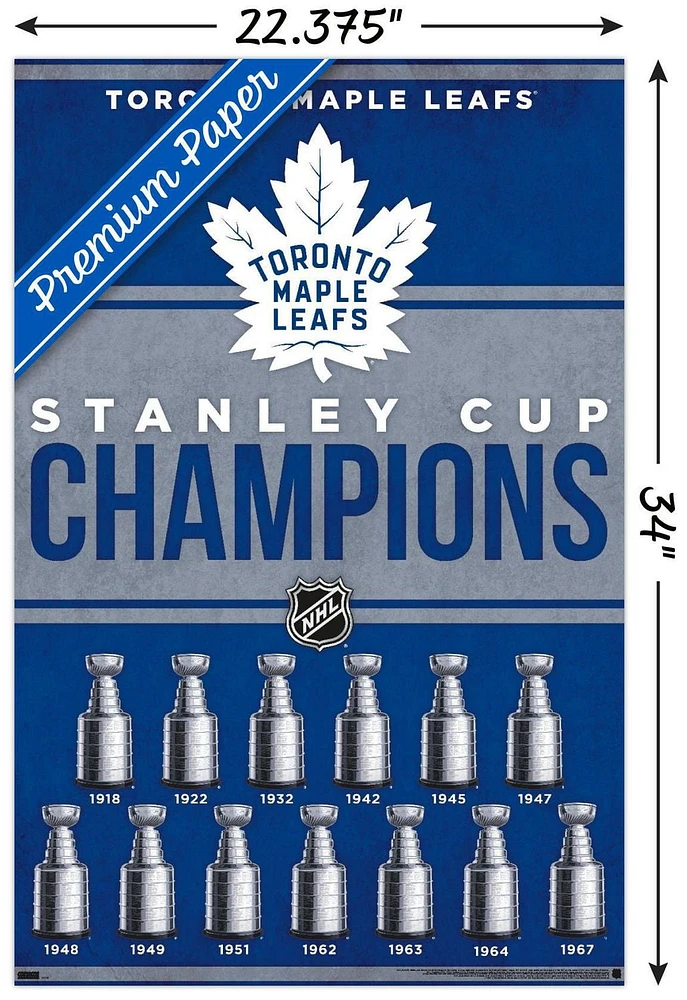 NHL Toronto Maple Leafs - Champions 23 Wall Poster