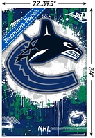 NHL Vancouver Canucks - Maximalist Logo 23 Wall Poster, 22.375" x 34"