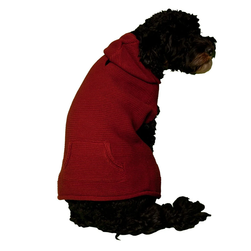 Holiday Time Rhubarb Hoodie with Pocket for Dogs