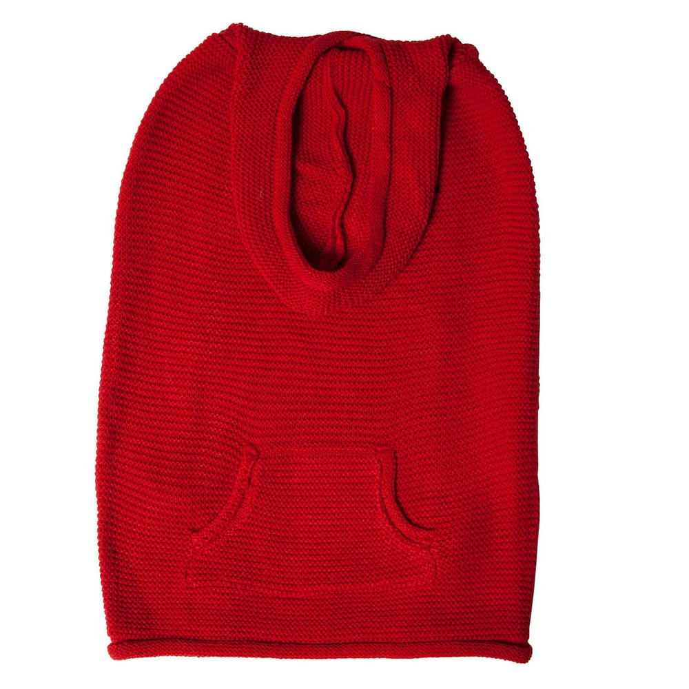 Holiday Time Sweat à capuche Holiday Time rouge avec poche pour chien