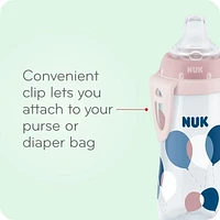 NUK Active Sippy Cup, Pink, 10 oz, BPA free and dishwasher safe