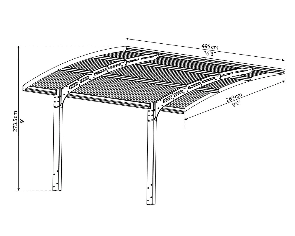 Canopia by Palram Arizona Wave 5000 Carport