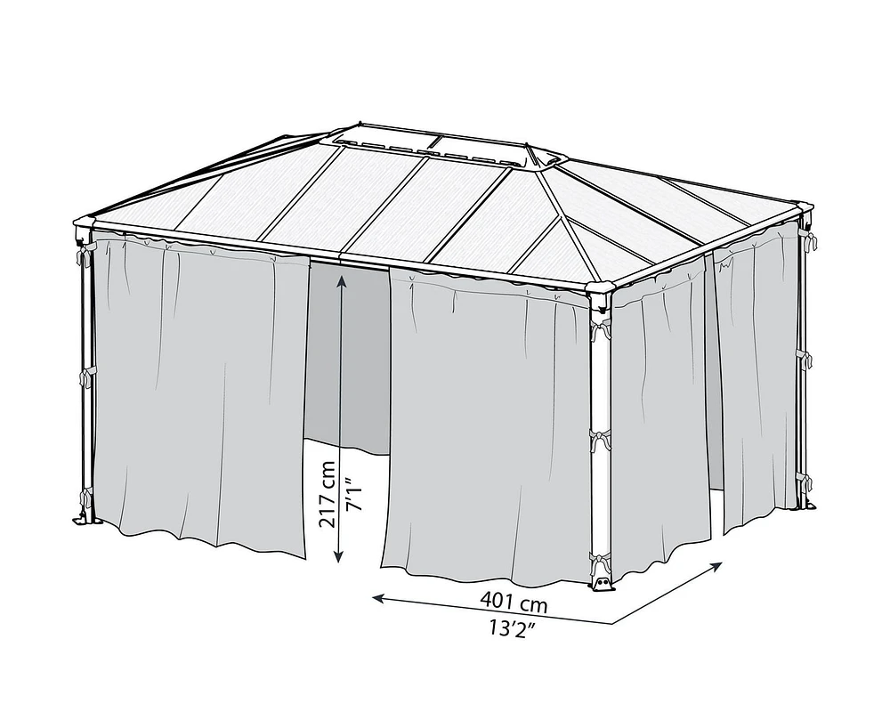 Palram Martinique 4300 Mosquito Netting