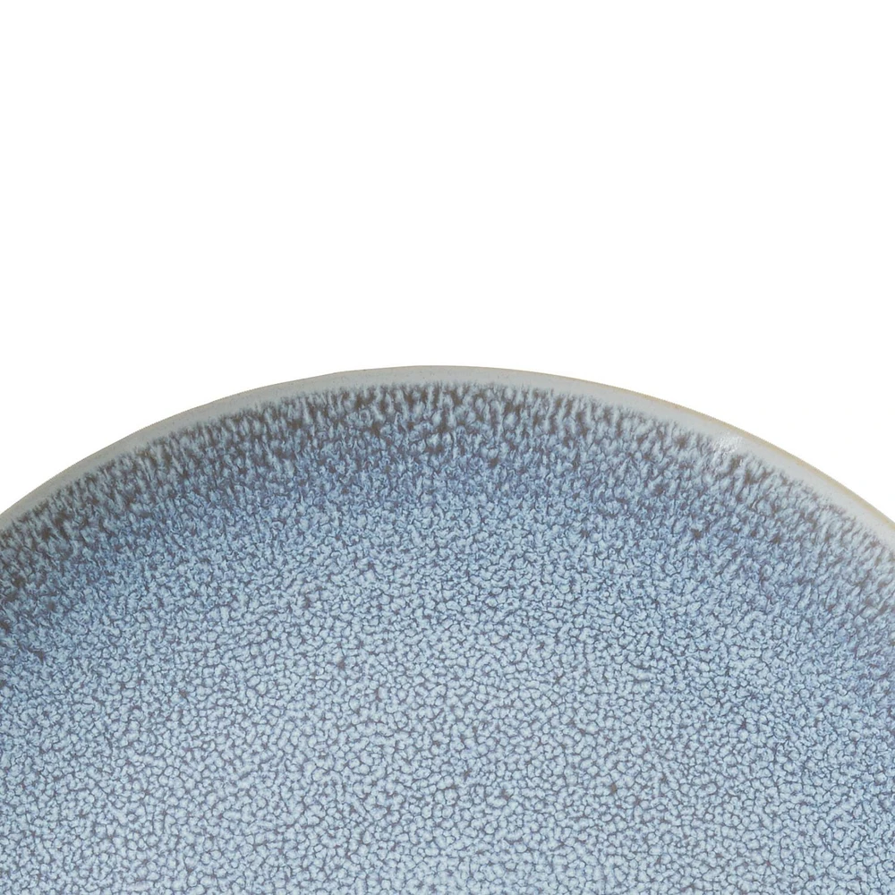 Better Homes & Gardens Blue Reactive Linette Round Stoneware Salad Plate Round, BHG Salad Plate