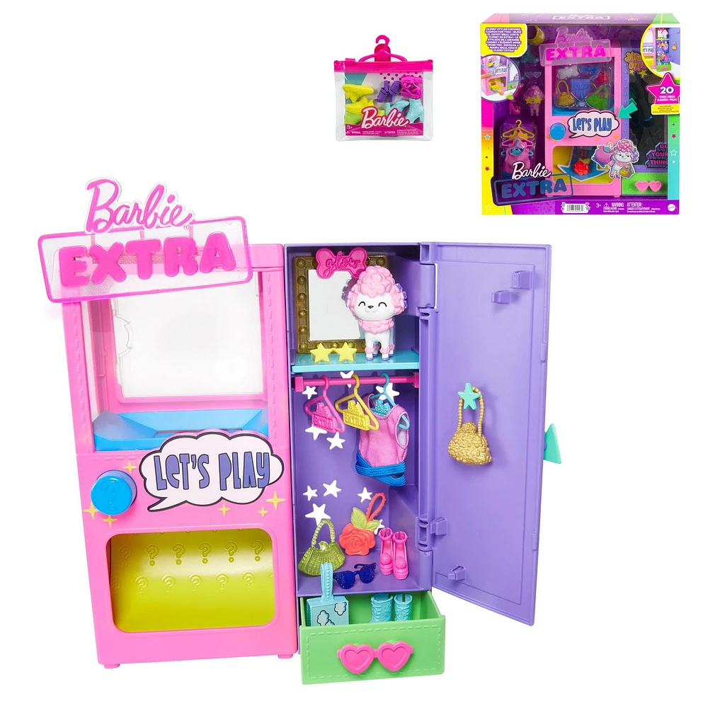 Barbie Bundle - Extra Surprise Fashion Closet Playset and Shoe Pack