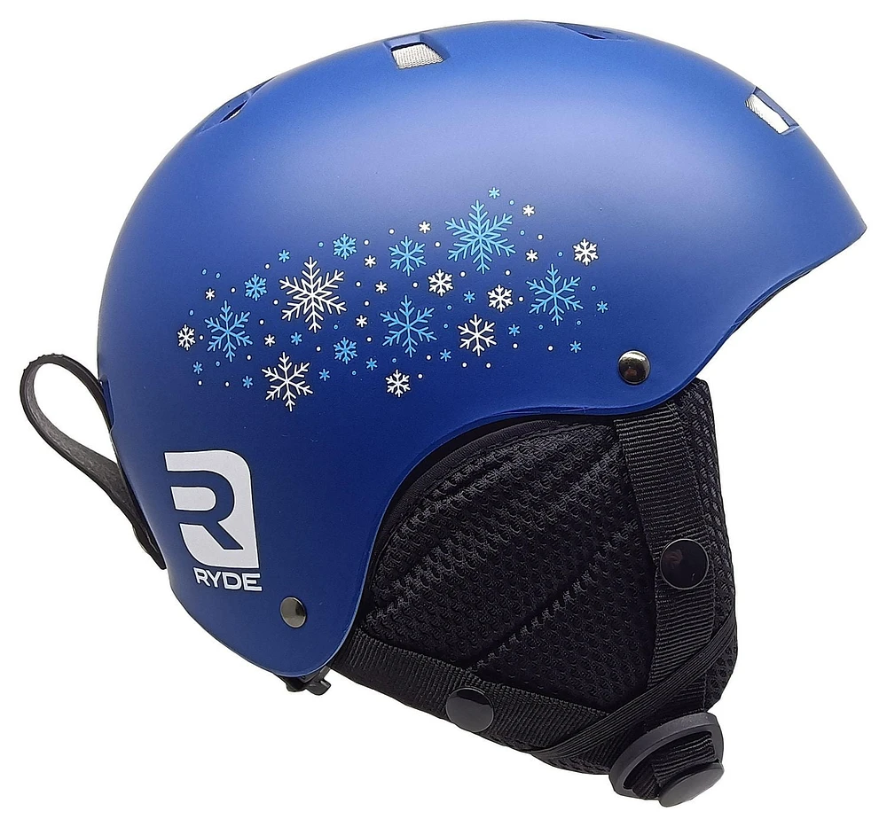 Ryde Boys Snow Helmet 3+, Blue, by Stoneridge Cycle, Fits Head Size 48-54cm