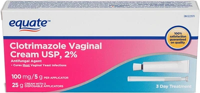 Equate Clotrimazole à 2% Crème vaginale - Traitement 3 jours Clotrimazole à 2% 25 g