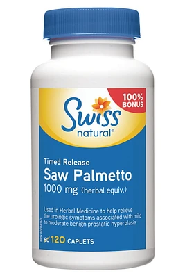 Swiss Natural Timed Release Saw Palmetto 1000 mg