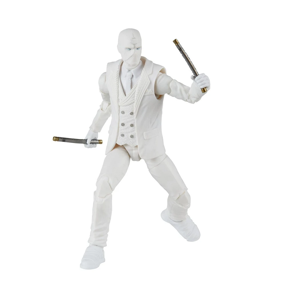 Marvel Legends Series Disney Plus Mr. Knight MCU Series Action Figure 6-inch Collectible Toy, includes 4 accessories and 1 Build-A-Figure Part