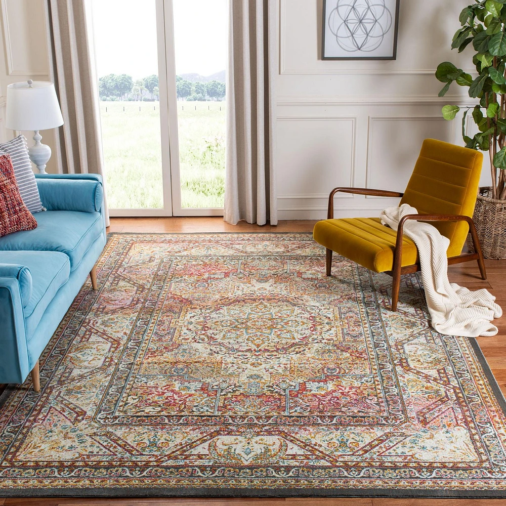 SAFAVIEH Luxor Ethelyn Floral Bordered Area Rug