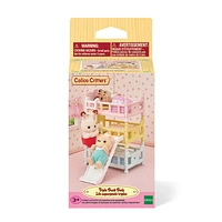 Calico Critters Triple Bunk Beds, Dollhouse Furniture Set, Dollhouse Furniture Set