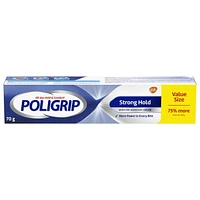 Poligrip  Strong Hold Denture Adhesive Cream, 70 g