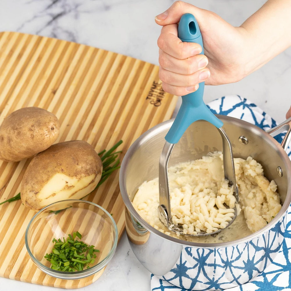 Thyme & Table Potato Masher, Blue