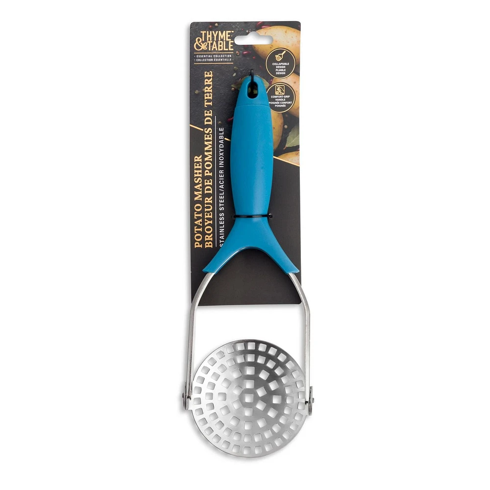 Thyme & Table Potato Masher, Blue