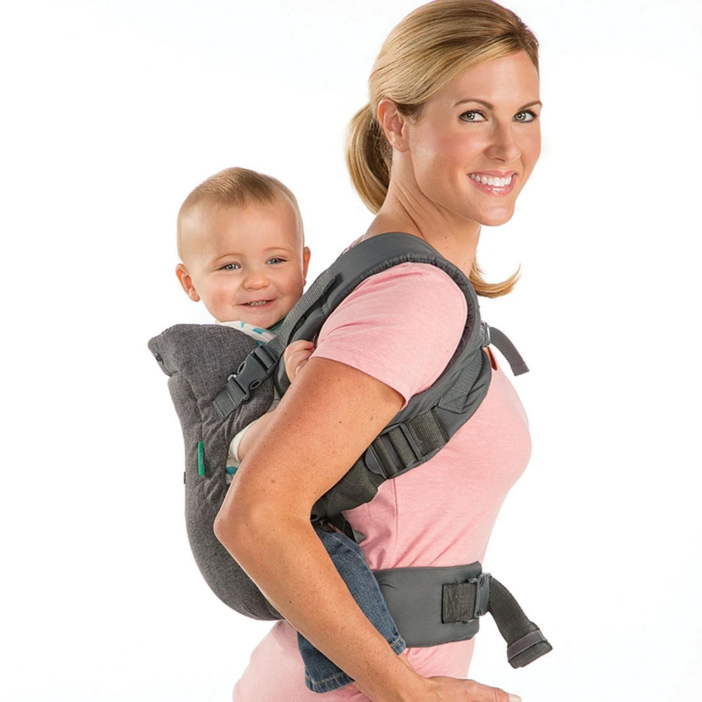 Infantino Flip 4-in-1 Convertible Baby Carrier, Gray