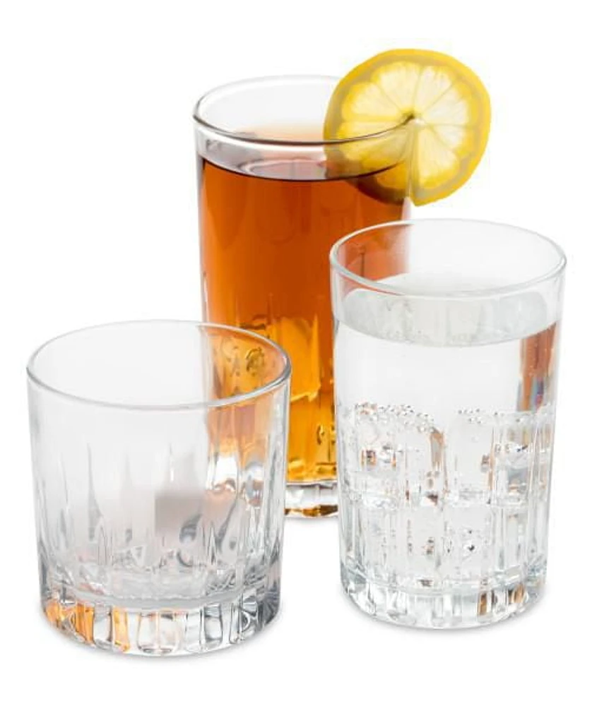 Brockton Glassware Set, Set of 18