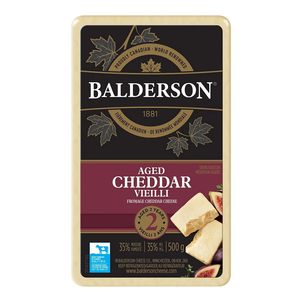 Balderson 2 Year Old Cheddar Cheese, 500g