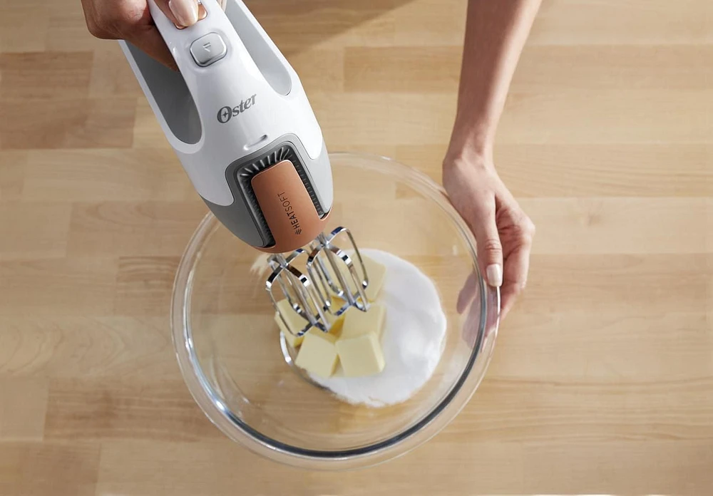 Oster Hand Mixer with HEATSOFT Technology with Storage Case