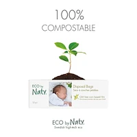 Eco by Naty Biodegradable Diaper Disposal Bags, 15 x 50 Bags (250 Bags)