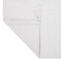 Better Homes & Gardens Chunky Woven Table Runner - White - 14" x 90" - 100% Cotton, 100% COTTON, 14"X90"