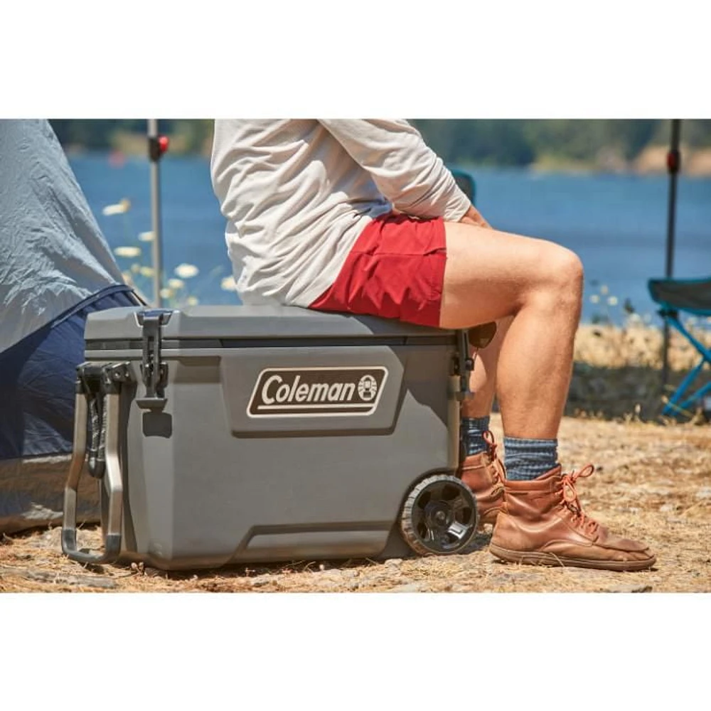 Coleman Convoy Series 65-Quart Cooler With Wheels, 61.5-Litre Camping Cooler