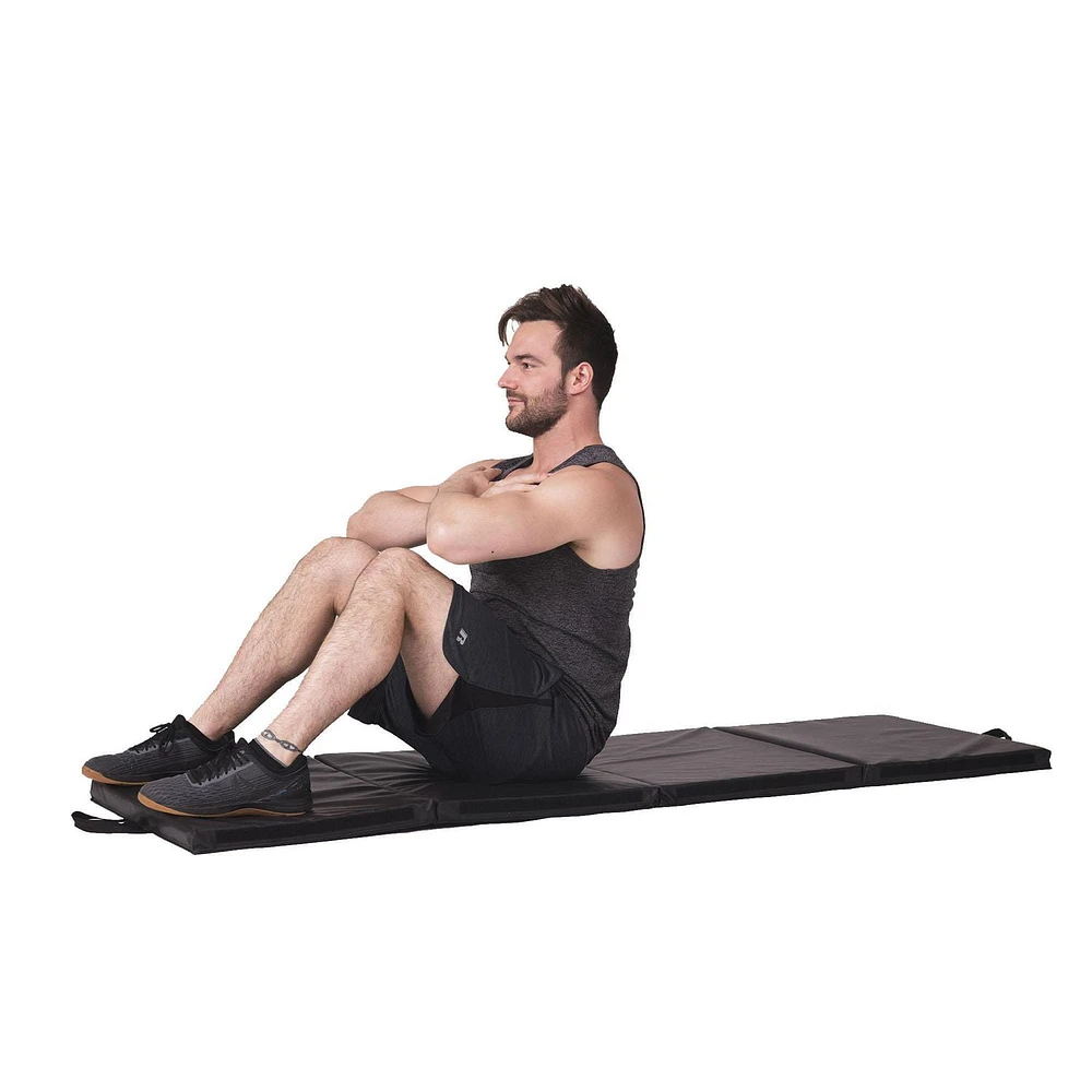 GoZone 4 Way Foldable Fitness Mat – Black