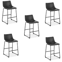 Heavenly Collection Brown Bar Stool SET OF 5