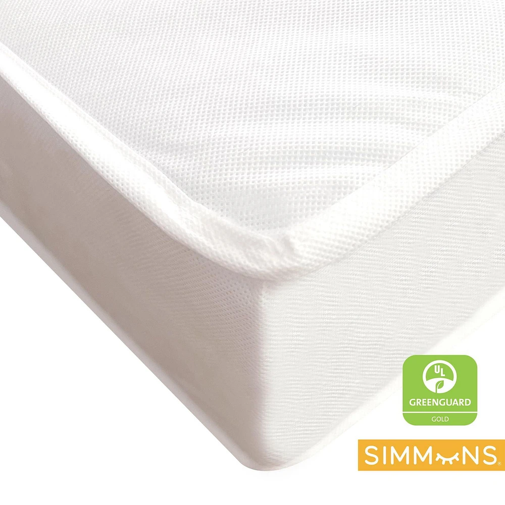 Simmons Sleepytime Crib Mattress, Breathable Waterproof