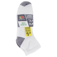 Fruit of the Loom Mens 4 Pair Ankle Socks