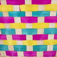 Way To Celebrate Bamboo Basket Pink