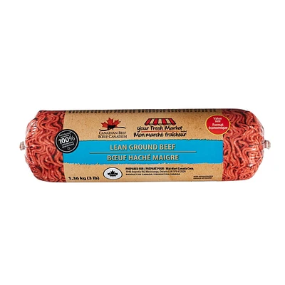 Value Size Lean Ground Beef, Your Fresh Market, 1.36 kg (3 lb)