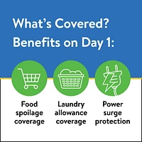 Protection for Large Appliances priced $1250 – $1499.99