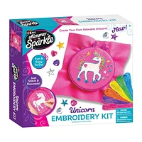 Shimmer N Sparkle: Unicorn Embroidery Kit