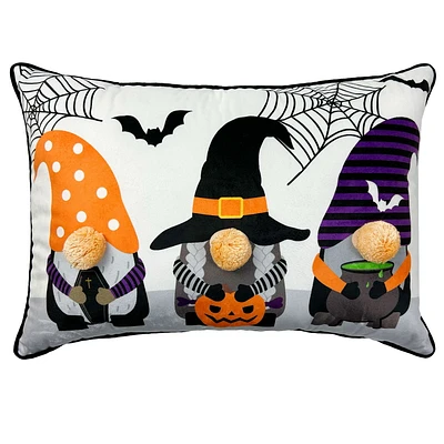 Façon de célébrer! Coussin décoratif gnomes d’Halloween