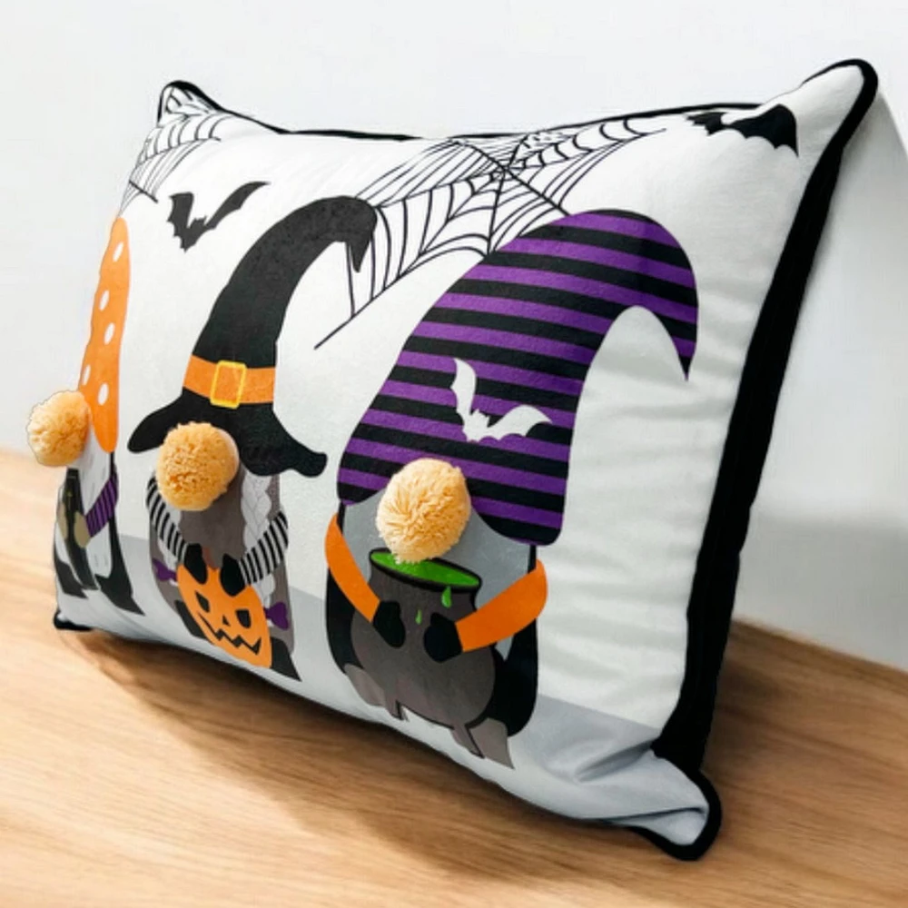 Way to Celebrate! Halloween Gnomes Decorative Pillow