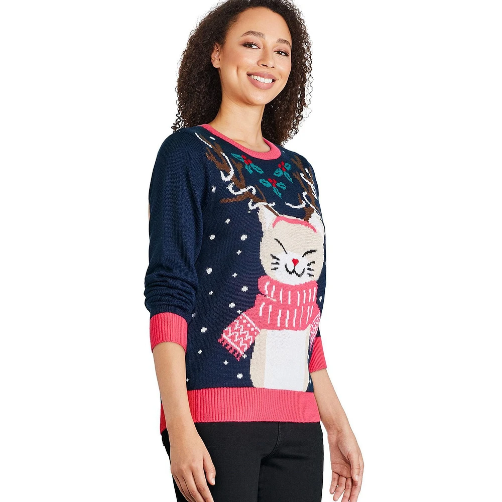 George Women's Light Up Christmas Sweater