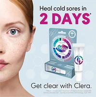 CLERA Cold Sore Treatment. Heals your cold sore in 2 days. Clinically proven. 5 ml, Clera 5ml