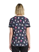 Scrubstar Women's Chilly Penguins V-Neck Print Scrub Top