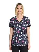 Scrubstar Women's Chilly Penguins V-Neck Print Scrub Top