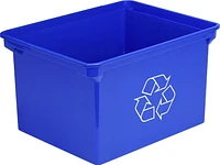 Storex Recycling Bin Container /9 Gallon & 35 Liter/ Blue