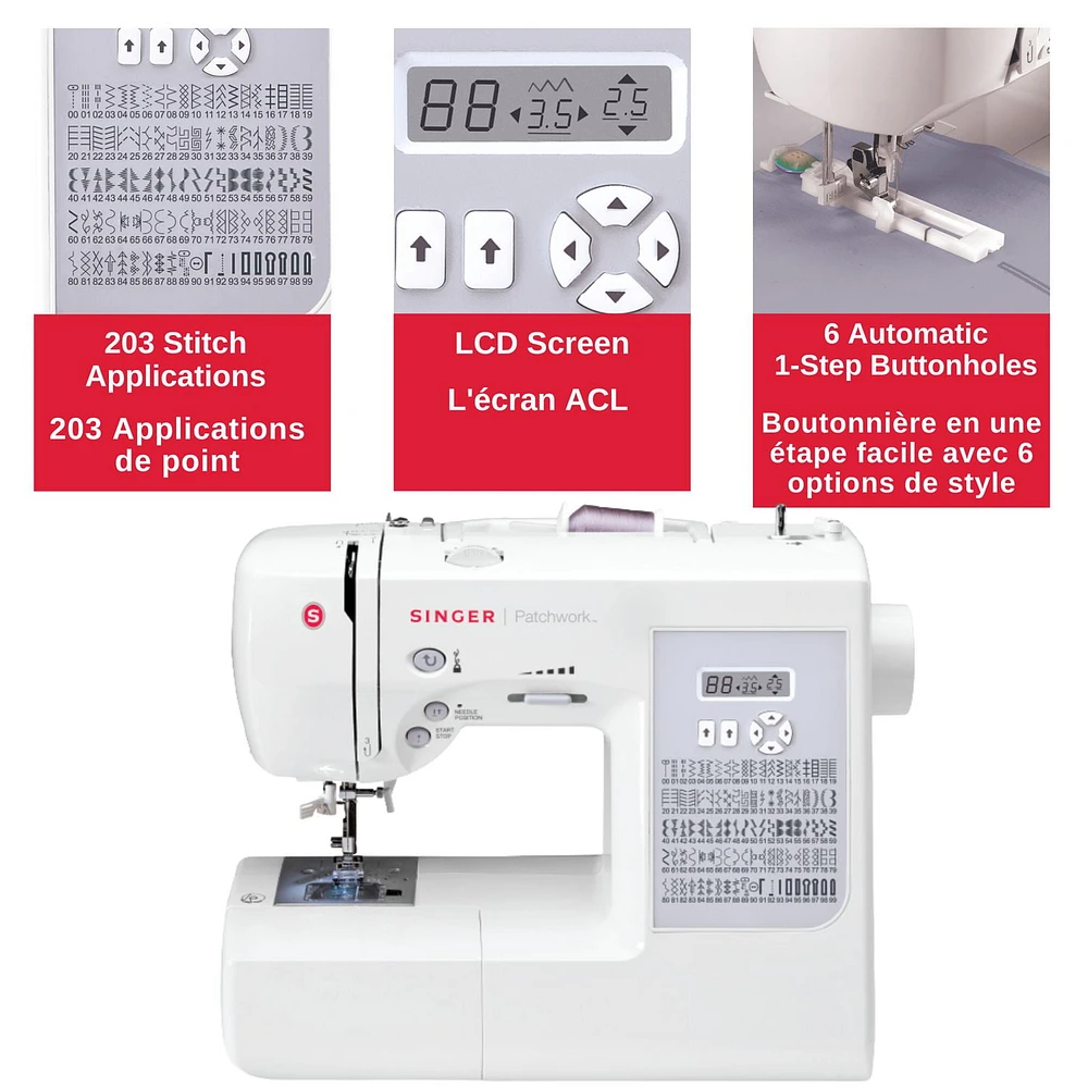 SINGER® 7285Q Patchwork™ Computerized Sewing & Quilting Machine